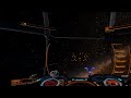 Elite Dangerous: Attacking a Megaship with a Ship Launched Fighter (Chariot of Rhea in Leesti)