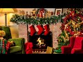 Cozy Christmas Fireplace with Crackling Fire Sounds - Fireplace Ambience 🔥🎅