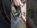 how to break down a antique 1934 International real split rim tube type tire .