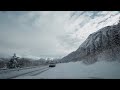 Relaxing Snowy Drive in Norway | Trollveggen to Coastal Highway, Driving Sounds for Deep Sleep ASMR