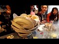 The best waiter in the world. Watch the most effective  removing dishes from the table. Jaffa