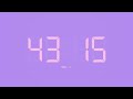 60 Min Digital Countdown Timer with Simple Beeps 💕💜