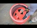 DIY Smokeless fire pit from a single barrel 🔥 (no weld!)
