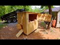 Sawmill building a chicken coupe from 2 year old pine logs? - Part 2