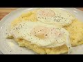 CHEESE GRITS AND BASTED EGGS | PERFECT EGGS & PERFECT GRITS EVERY TIME