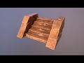 Stylized Sandstone Stairs - Game Ready Model/ Timelapse Modeling Tutorial