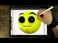Drawing REALISTIC All GEOMETRY DASH Difficulty Faces / How to color GEOMETRY DASH