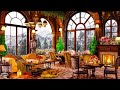 Instrumental Relaxing Jazz Music to Relaxation & Focus ☕ Warm Jazz Music & Cozy Coffee Shop Ambience