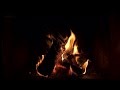 Crackling Fireplace at Night 4k Fire Sounds 🔥Cozy Fireplace 4K. Dark Fireplace Noises Black Screen