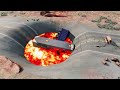 Cars vs Giant Pit – BeamNG.Drive