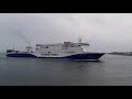 Brittany Ferries' Baie de Seine arriving at Portsmouth