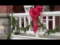 DECORATE IN THE SNOW WITH ME! Christmas Porch 2023: Victorian Home Outdoor Holiday Decorations ❄️🌲