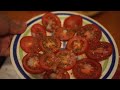 The simplest and most delicious tomato accompaniment. Marinated tomatoes
