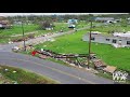 Hurricane Laura aftermath from Hackberry, La- Drone