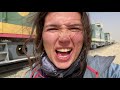 24 Hours on a CARGO TRAIN in the Sahara Desert
