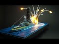 DIORAMA of the USS ARIZONA explosion at Pearl Harbor / WRECK diorama / How to make/ DIY