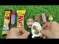 Satisfying Asmr Lollipops candy and chocolate Opening video Unboxing Gummy candy Cutting