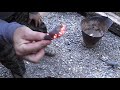 How to start a fire with a knife, a rock and steel wool