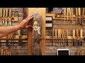 Collaborating  with Beavers -Carving an Old Man in a Beaver Chewed Stick