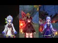 Ayaka vs Ganyu vs Hu Tao !! who is the best DPS?? gameplay comparison [ Genshin Impact ]