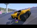 FRANKLIN TRIED IMPOSSIBLE FOUR WAY JUMP MEGA RAMP PARKOUR CHALLENGE GTA 5 | SHINCHAN and CHOP