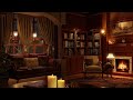 Cozy Living Room With Heavy Rain & Crackling Fire For Relax, Sleep, Study | 8 Hours
