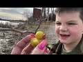 BIKE ADVENTURE at the LAKE with CALEB and DAD! Riding Bikes, Feeding Ducks and Funny Dogs!