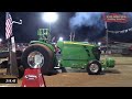 Pro Stock Tractor pulling action on Friday night of The Pullers Championship in Nashville, IL!