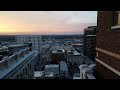 Downtown tulsa, running sunset