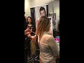 Super thick blonde ponytail cut off