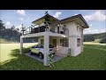 Modern 2-Bedroom Loft-Type Tiny House Design Idea (5x7 Meters Only)