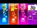 Gummy Bear Exe 🆚 Pika Pika Pikachu 🆚 Pinkfong 🆚 Pocoyo 🎶 Who is Best? Tiles Hop Edm Rush