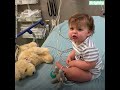 Baby cardiac patient dances along with pediatric tech everyday in the hospital l GMA Digital