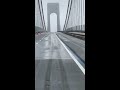 New York's Verrazano Bridge Groans and Shifts in High Winds