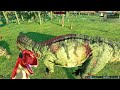 ULTIMASAURUS VS GODZILLA + 100 DINOSAURS || BATTLE ROYALE!! - Jurassic World Evolution 2