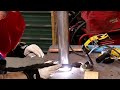 Blacksmithing Forge: Turning a Wooden Blower Handle & Fabricating and Installing the Air Pipe