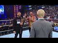 Cody Rhodes slaps The Rock, answers WrestleMania challenge | WWE on FOX