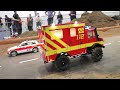 RC CRASH CAR RESCUE ACTION!! RC FIRE TRUCKS, RC POLICE CARS, RC MODEL TRUCKS, RC FIRE FIGHTERS