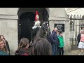 KING ORMONDE BACK ON DUTY with a LOT of tourists, but something is different at Horse Guards!