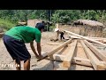 FULL VIDEO: 95 days of building a new wooden house at the farm daily life