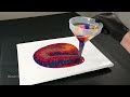 Acrylic Pouring with Iron Scrubber and Funnel