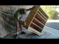 Mid Century Furniture Makeover | Updating a chest of drawers | DIY Vintage Makeover