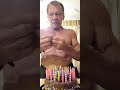 75 yo Army Paratrooper blowing out candles