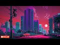 Synthwave Sunset: Nostalgic Lofi Hiphop Mix 🌆🎧 [Stress Relief/Study/Productivity]