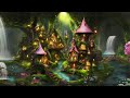 Relaxing Underground Waterfall Oasis 🦋🍄|| Cozy Enchanted Village