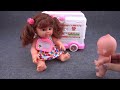 6 मिनट अनबॉक्सिंग के साथ संतोषजनक प्यारा गुलाबी बनी डॉक्टर सेट एम्बुलेंस ASMR | समीक्षा खिलौने