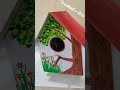 DIY Bird House using cardboard/box | Making Sparrow House | Save Sparrows | #shorts | #youtubeshorts