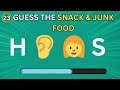 Guess The SNACK & JUNK FOOD By Emoji 🍕🍫 Emoji Quiz | Quiz Life