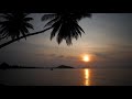 Relaxing Ocean Waves on Tropical Island at Sunset for Deep Sleep, Study, & Meditation | Soothing