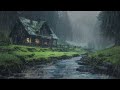 Rain Without Thunder For Sleep - Relaxing Rain Sounds in the Misty Forest